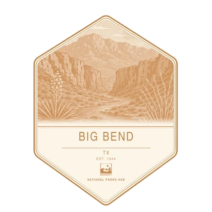 Big Bend first-visit badge, National Parks Hub