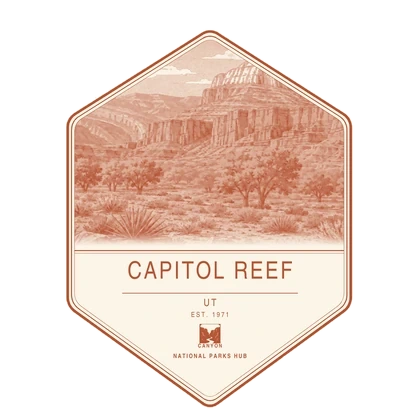 Capitol Reef first-visit badge, National Parks Hub