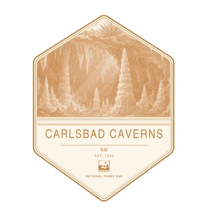 Carlsbad Caverns first-visit badge, National Parks Hub
