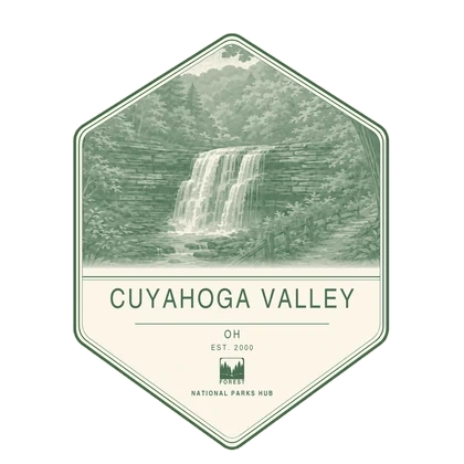 Cuyahoga Valley first-visit badge, National Parks Hub