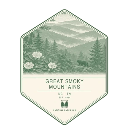 Smokies first-visit badge, National Parks Hub