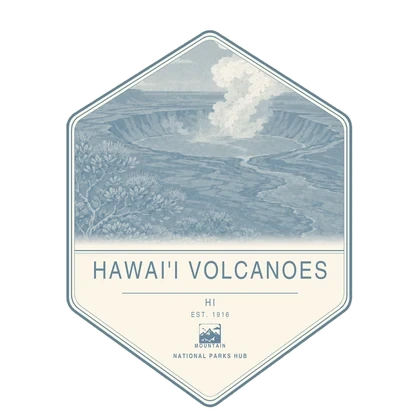Hawaiʻi Volcanoes first-visit badge, National Parks Hub