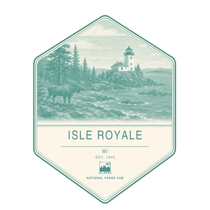 Isle Royale first-visit badge, National Parks Hub