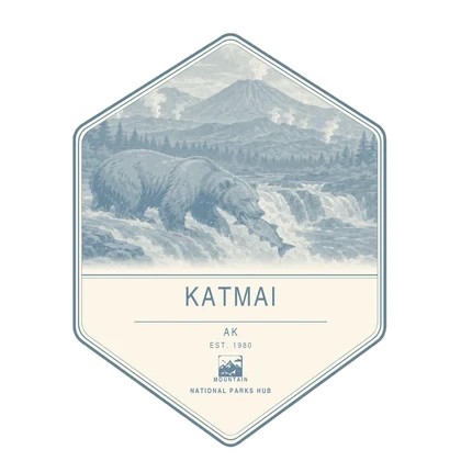 Katmai first-visit badge, National Parks Hub