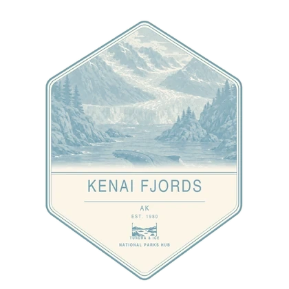 Kenai Fjords first-visit badge, National Parks Hub
