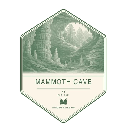 Mammoth Cave first-visit badge, National Parks Hub