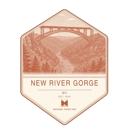 New River Gorge first-visit badge, National Parks Hub