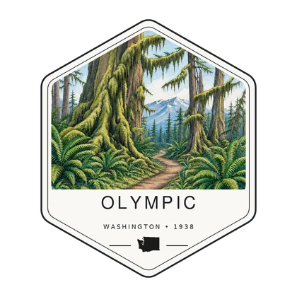 Olympic first-visit badge, National Parks Hub