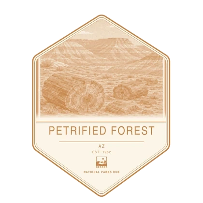 Petrified Forest first-visit badge, National Parks Hub