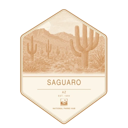 Saguaro first-visit badge, National Parks Hub