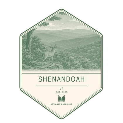 Shenandoah first-visit badge, National Parks Hub