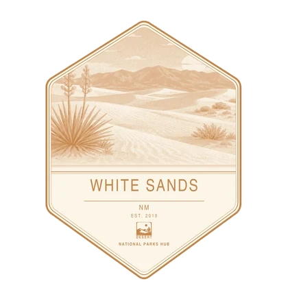White Sands first-visit badge, National Parks Hub