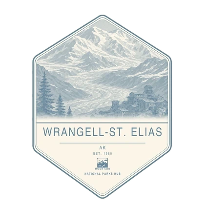 Wrangell-St. Elias first-visit badge, National Parks Hub