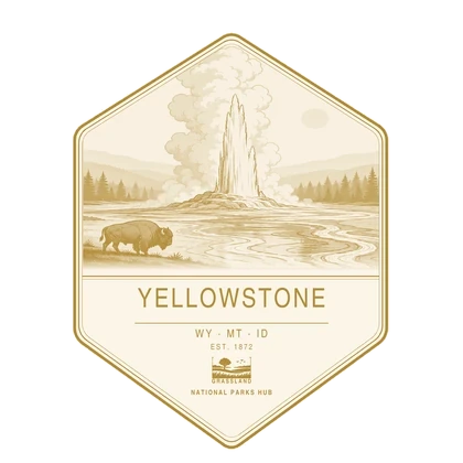 Yellowstone National Park first-visit badge