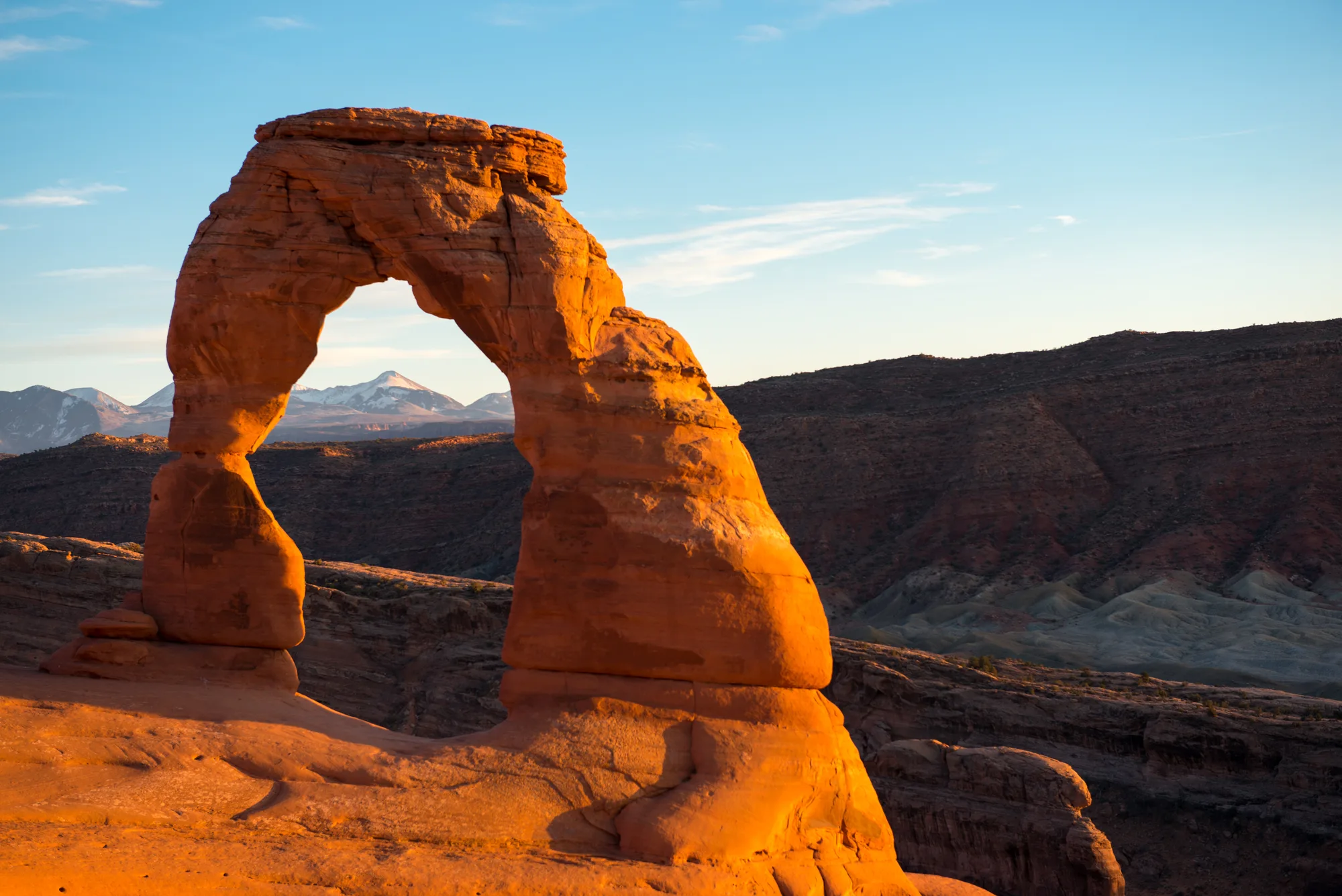 Sandstone fins in Devils Garden, Arches National Park