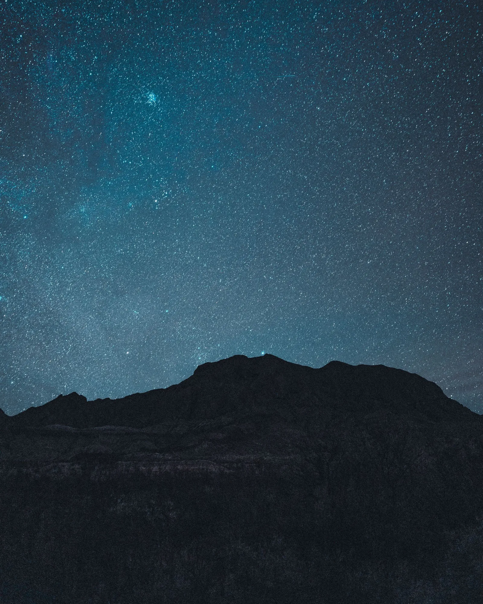 Night sky and stars over Big Bend National Park, Texas