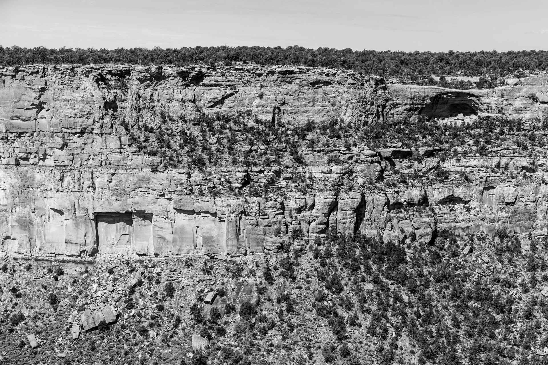 Sheer walls of Black Canyon of the Gunnison National Park, a rock climbing destination in Colorado