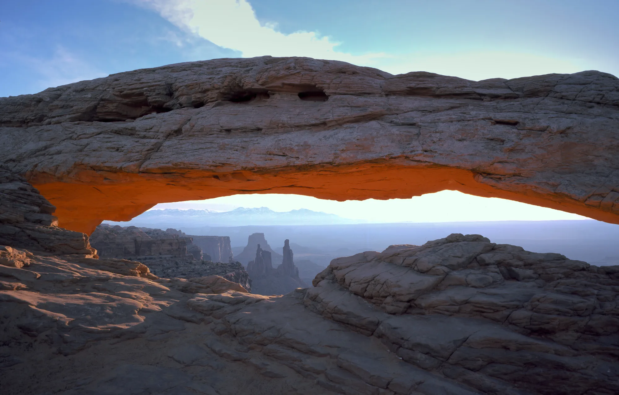 Canyon rim terrain above the White Rim, Canyonlands National Park