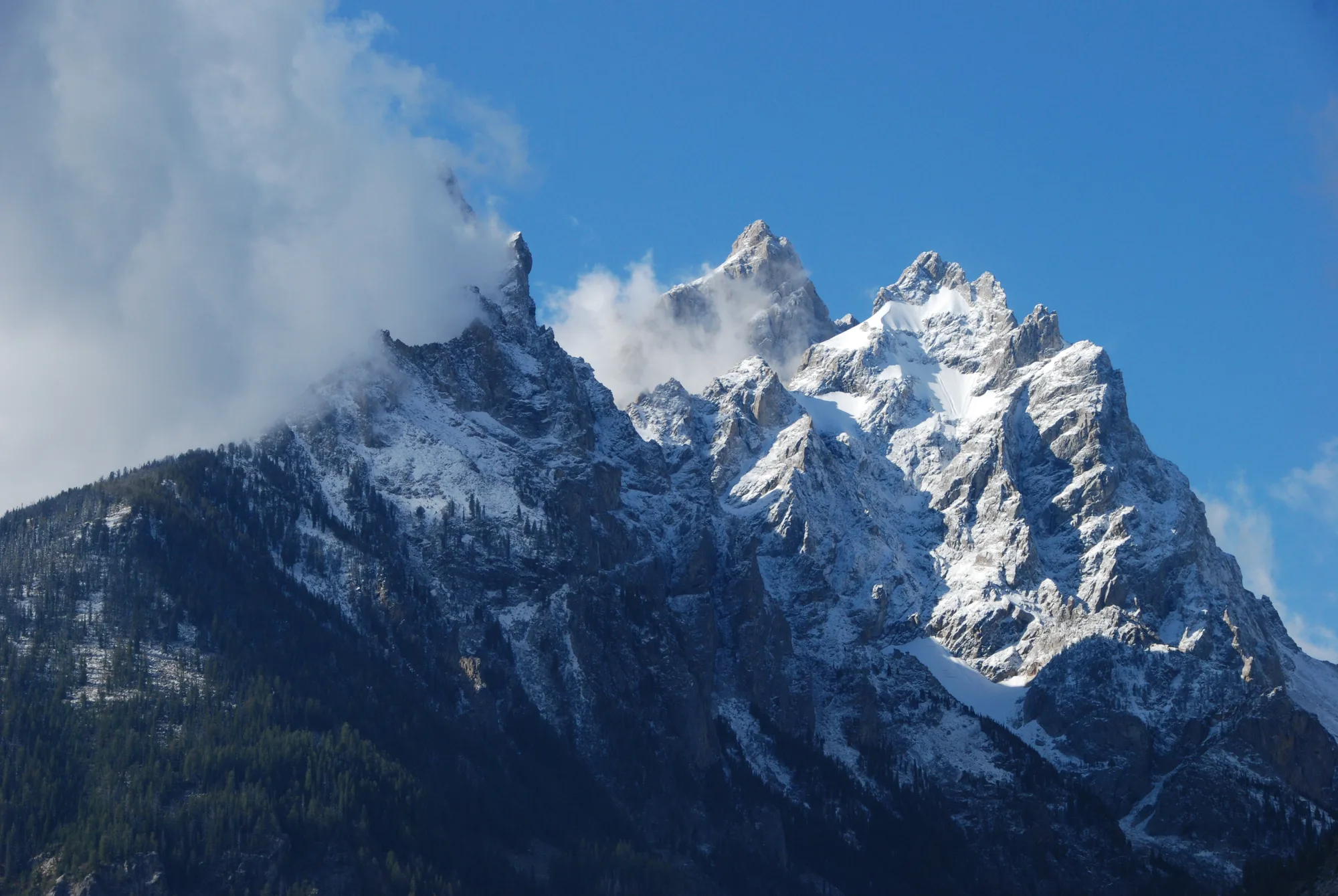 The Teton Range rising above the valley, Grand Teton National Park