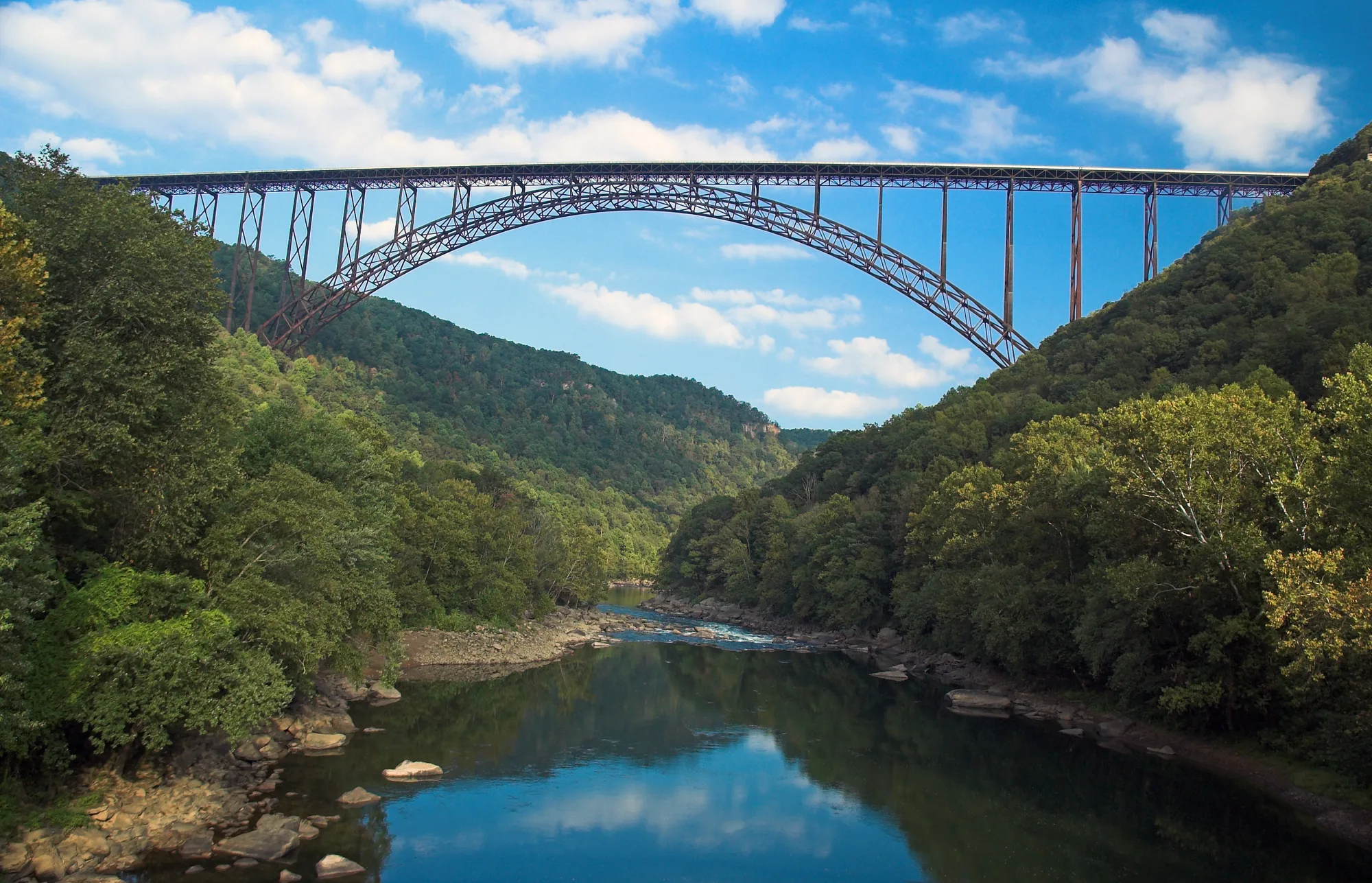The New River Gorge Bridge spanning the gorge, New River Gorge National Park