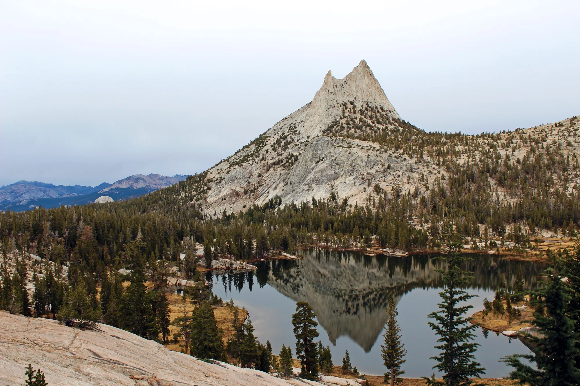Granite peaks and forest in Yosemite Valley, Yosemite National Park