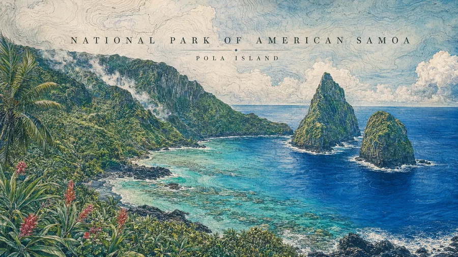 American Samoa National Park poster art