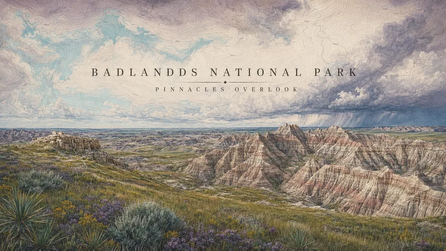 Badlands National Park poster art