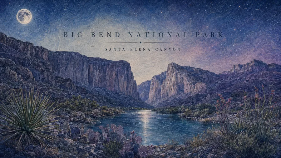 Big Bend National Park poster art
