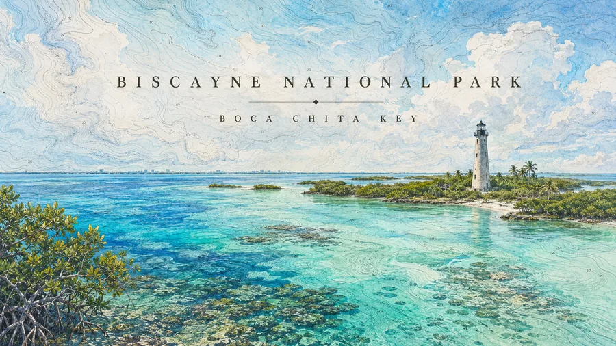 Biscayne National Park poster art
