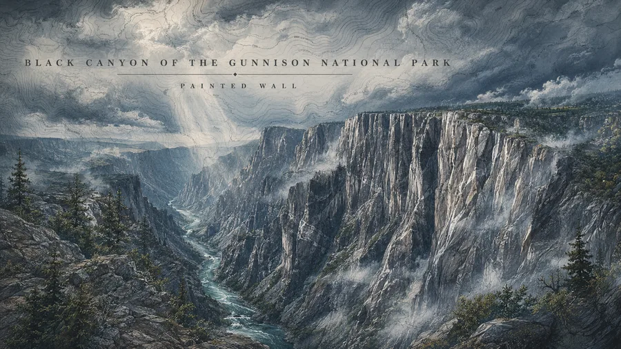 Black Canyon National Park poster art