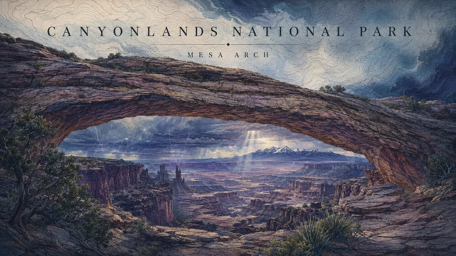 Canyonlands National Park poster art