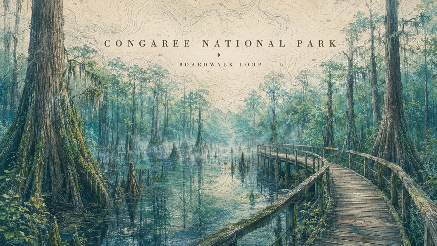 Congaree National Park poster art