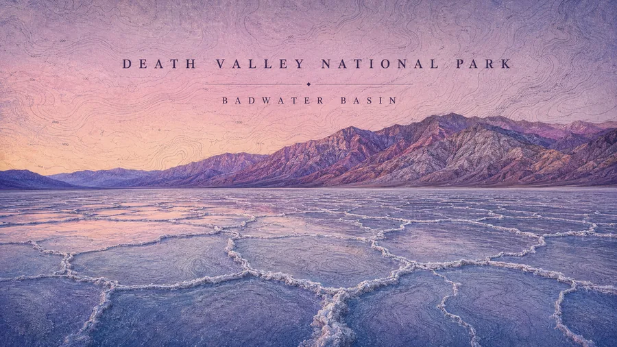 Death Valley National Park poster art