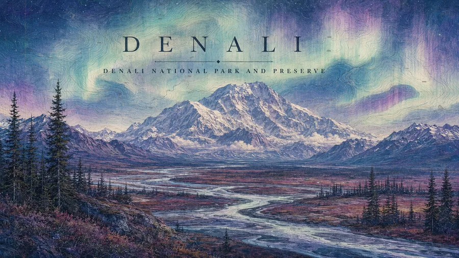 Denali National Park poster art