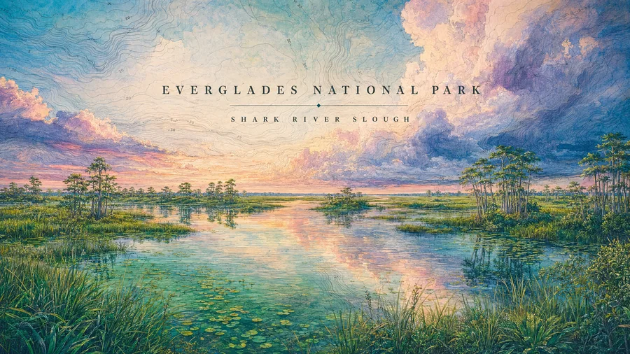 Everglades National Park poster art