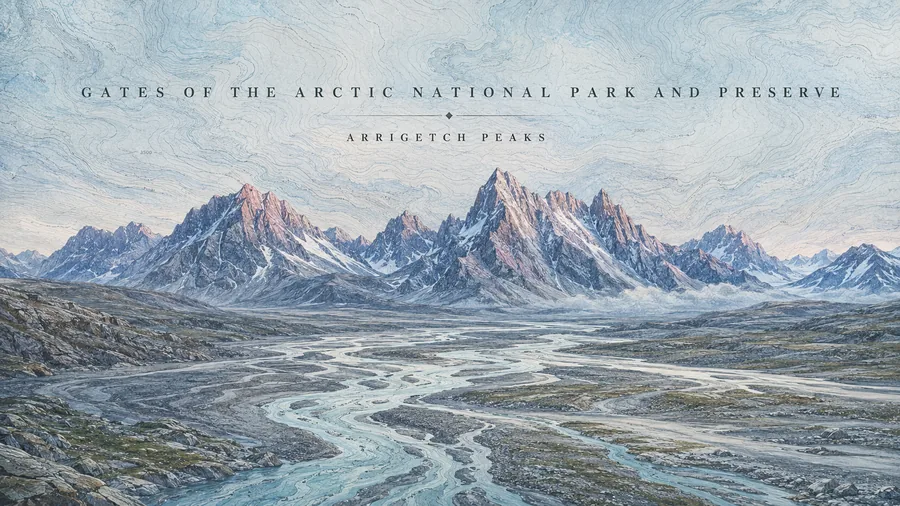Gates of the Arctic National Park poster art