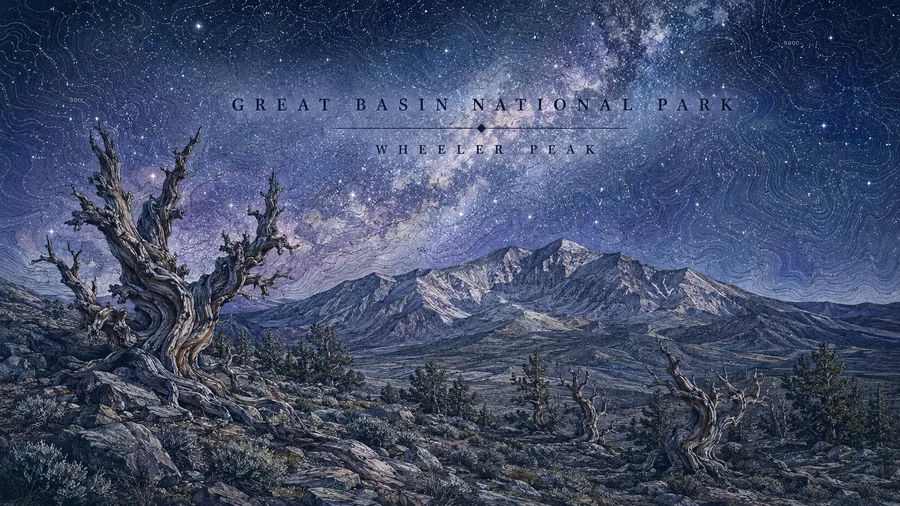 Great Basin National Park poster art