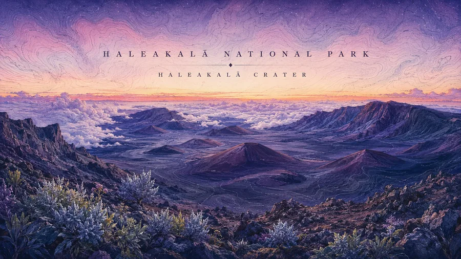 Haleakalā National Park poster art