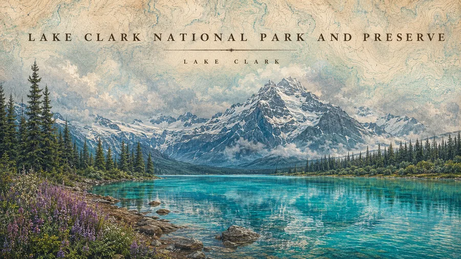 Lake Clark National Park poster art