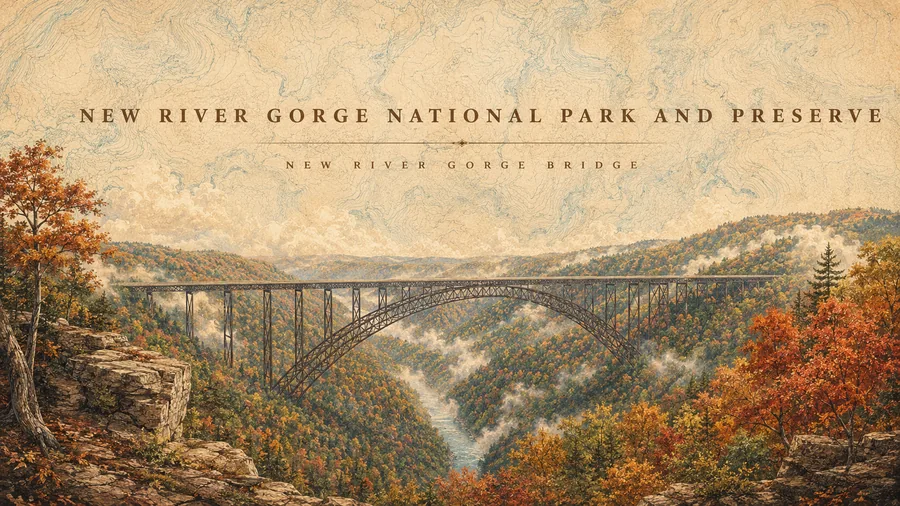 New River Gorge National Park poster art