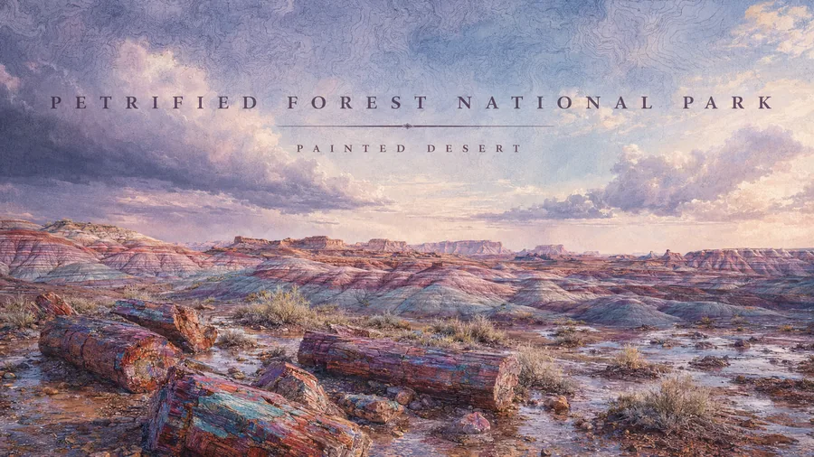 Petrified Forest National Park poster art