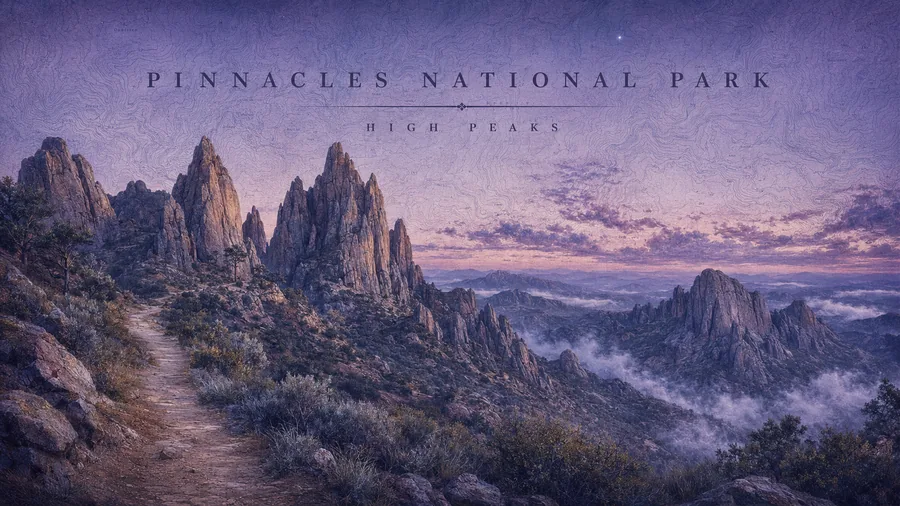 Pinnacles National Park poster art