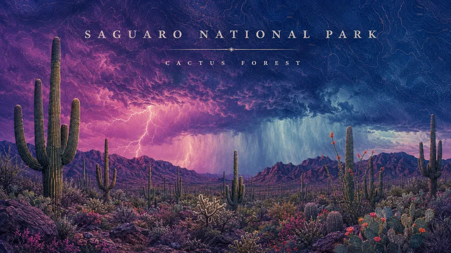 Saguaro National Park poster art