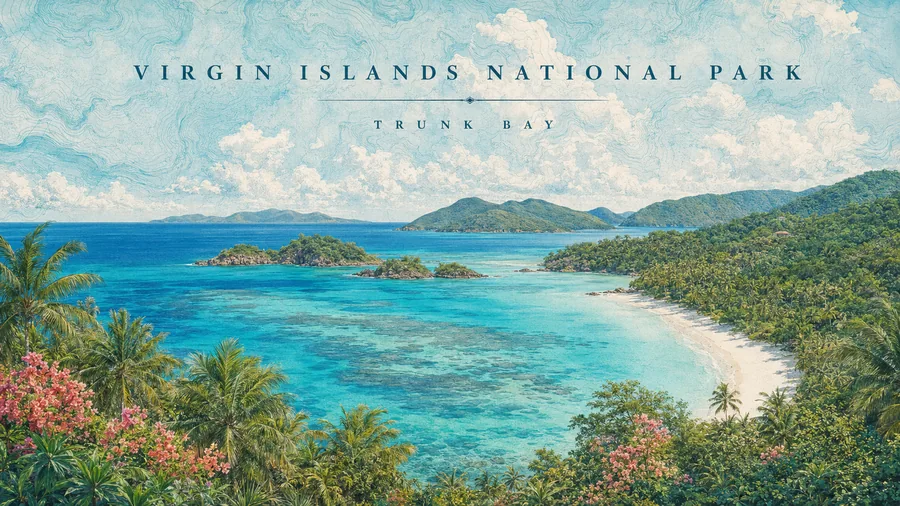 Virgin Islands National Park poster art