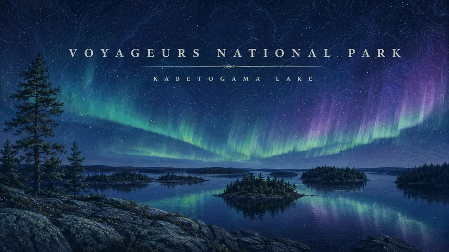 Voyageurs National Park poster art