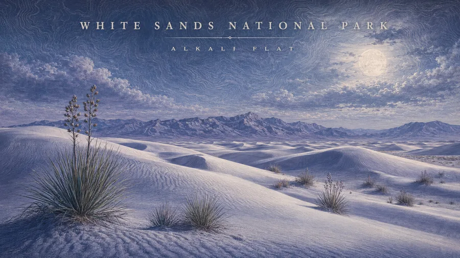 White Sands National Park poster art